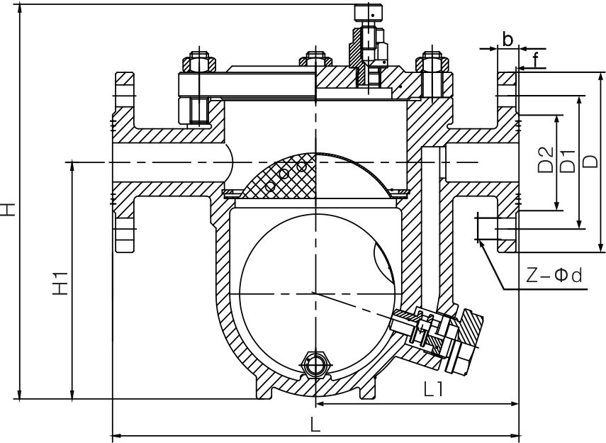 自由浮球式疏水阀(法兰)(图1) 自由浮球式疏水阀(法兰)(图1)