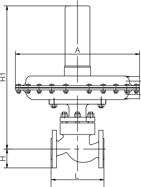 Self operated micro (differential) pressure regulating valve(图1) Self operated micro (differential) pressure regulating valve(图1)