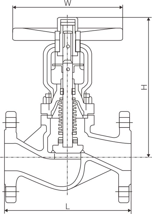 Bellows seal globe valve(图1) Bellows seal globe valve(图1)
