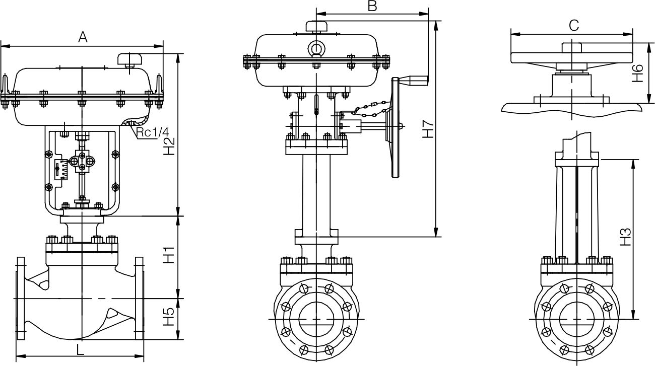 Pneumatic sleeve regulating valve(图1) Pneumatic sleeve regulating valve(图1)